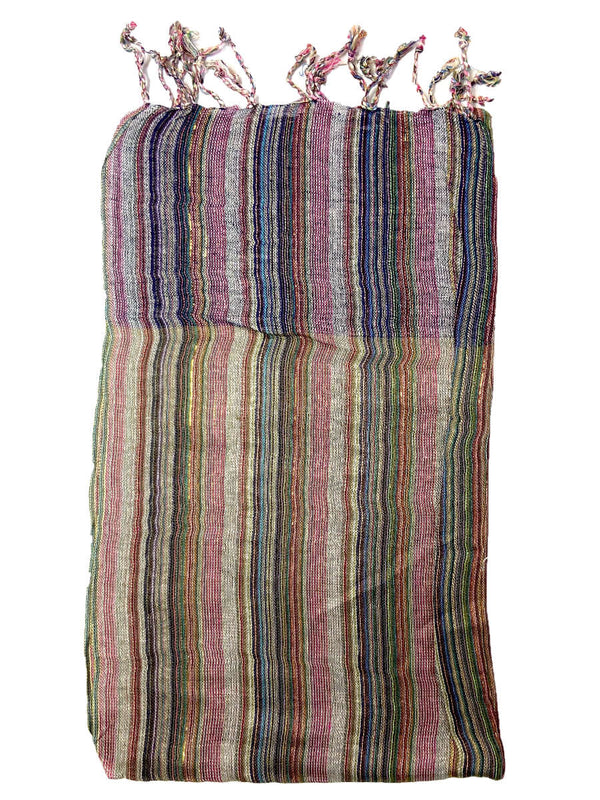 Foulard indien avec fil d or