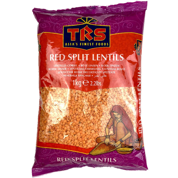 trs red split lentils lentilles corail rouge 1 kg Sri-shop