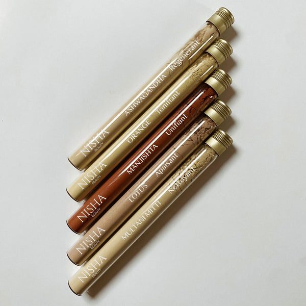 soin complet pour le visage, poudre ayurvedique, soin naturel pour nettoyer et prendre soin de la peau , Nisha, Sri-shop.com