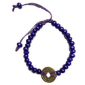 bracelet violet porte bonheur, feng shui piece chinoise, boutique sri-shop.com