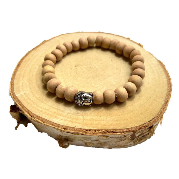 bracelet en bois de santal, parfum naturel et odorant pour ambiance zen et harmonie, boutique sri-shop.com