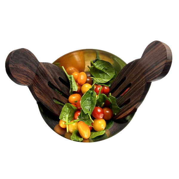 couvert en bois pour salade, pâte, service de table, boutique sri-shop.com