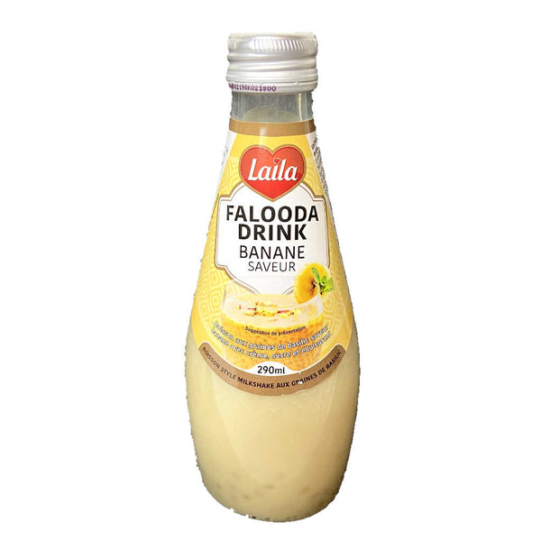 Falooda, boisson lacté aux graines de basilic, gout banane, boisson de l'asie, marque Laila, boutique sri-shop.com