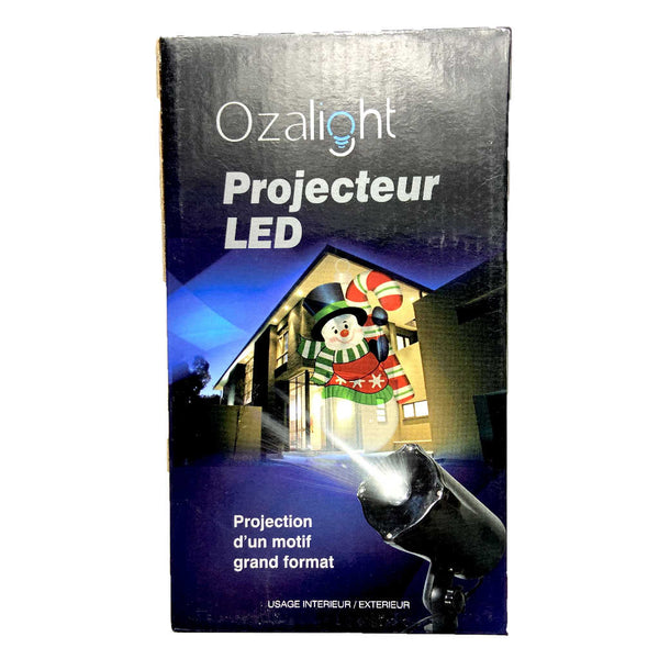 projecteur led, bonhomme de neige, decoration de noel, maison, exterieur, boutique sri-shop.com