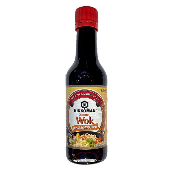 Sauce wok pour sautés de légumes, assaisonnement pour cuisine asiatique, sauce kikkoman marque japonaise, boutique sri-shop.com